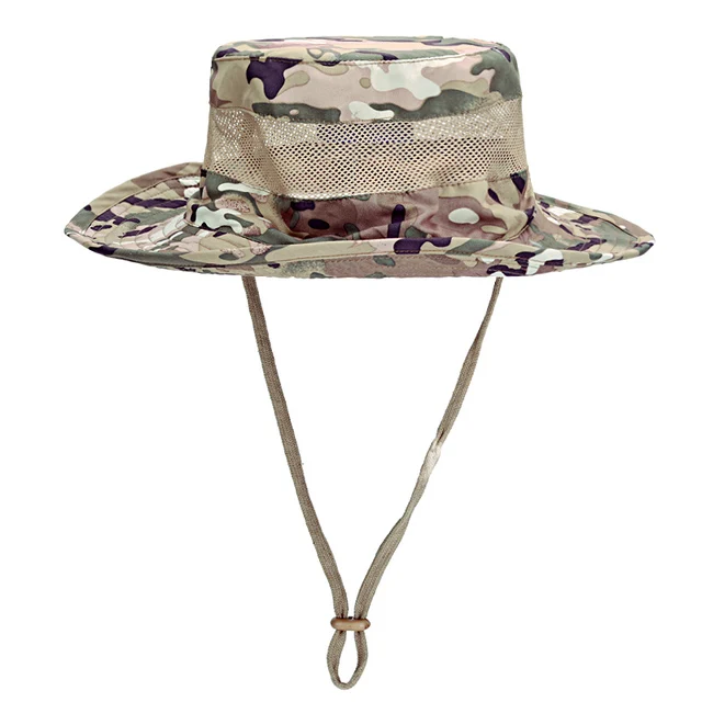 mesh camo boonie hat