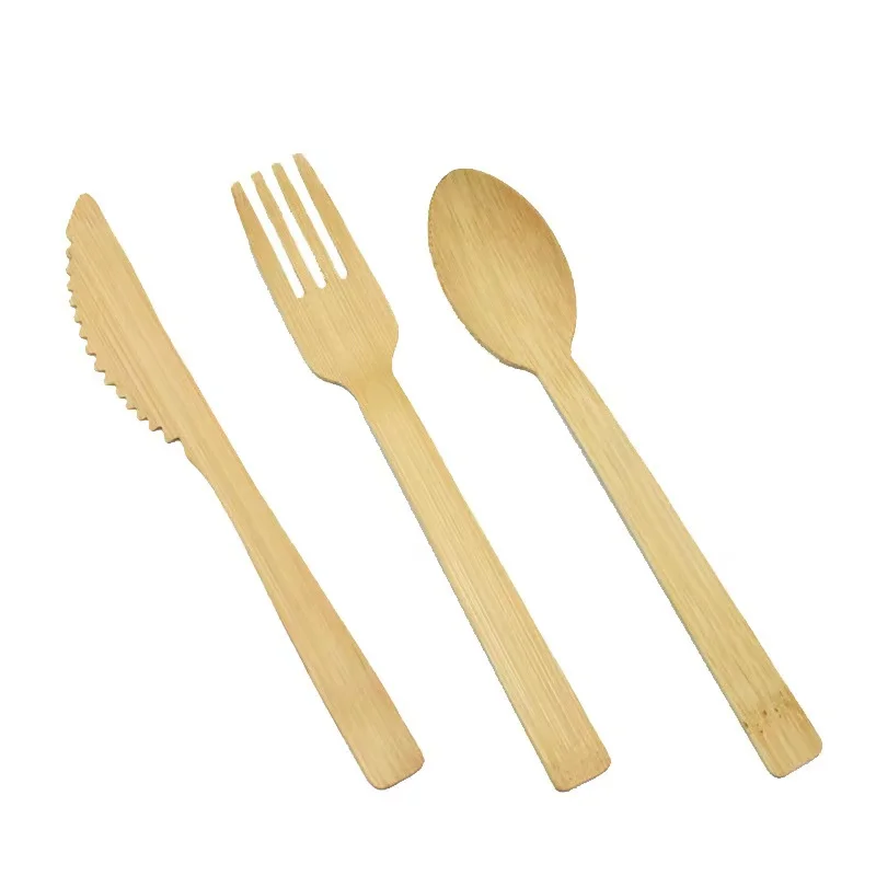 Wooden Cutlery Biodegradable Compostable Disposable 17cm Bamboo Spoon