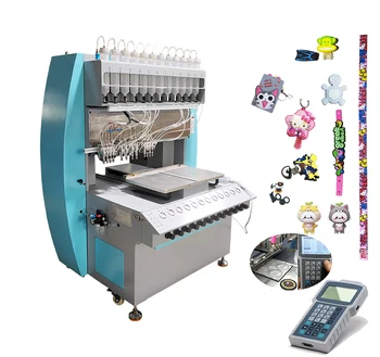 Soft Refrigerator Magnets Souvenir Making Machine Automatically Filling On The Die With liquid PVC Silicone