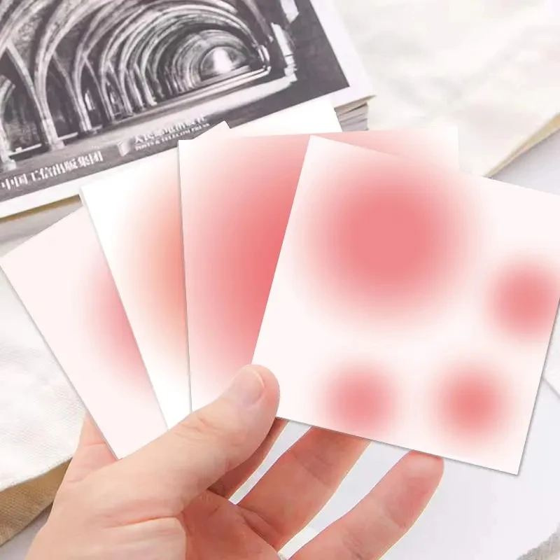 Peach Halo Creative Sticky Message Note Stickers 50 Sheets Loose Leaf Memo Pad Notepad