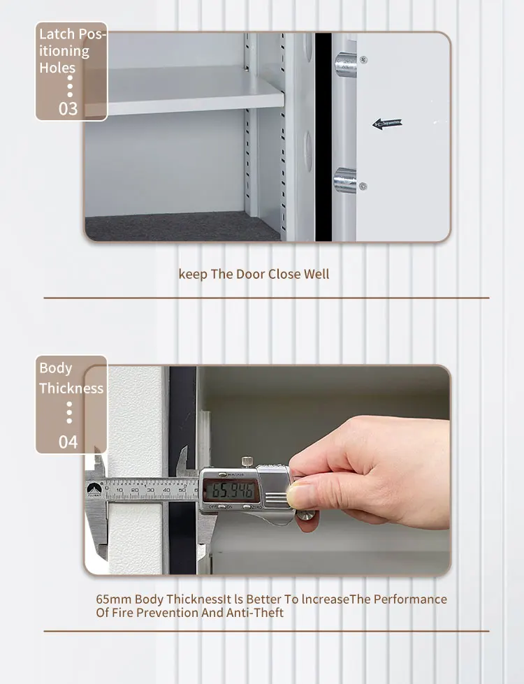 CEQSAFE High Security 2 Hours Fireproof Locker Safety Box Fire Resistant Safe factory