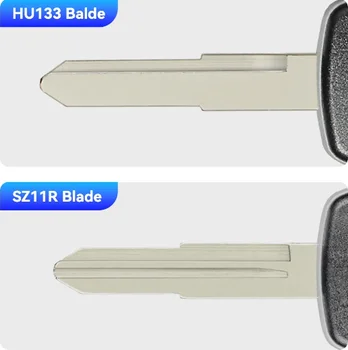 Custodia Portachiavi Auto In TPU Pelle Per Suzuki Vitara, Swift, Ignis, S-Cross – Antigraffio Con Portachiavi (Blu)