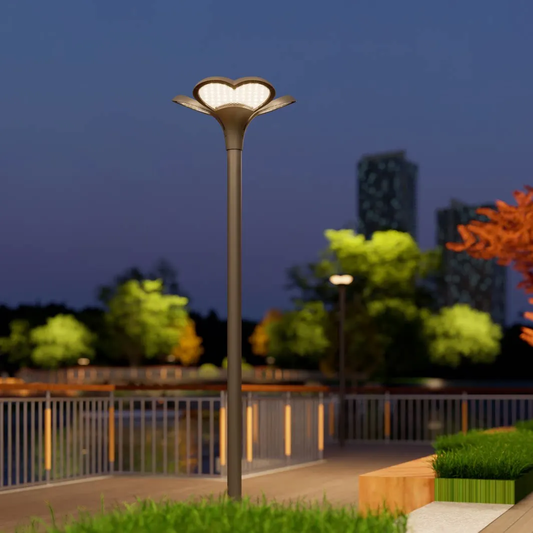 Solar IP65 Waterproof LED Landscape Light 3m High Pole Outdoor Garden Courtyard Street Lamp