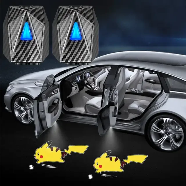 ZONGYUE  Universal 3D Cartoon led car logo door light LED logo projector welcome lights for car