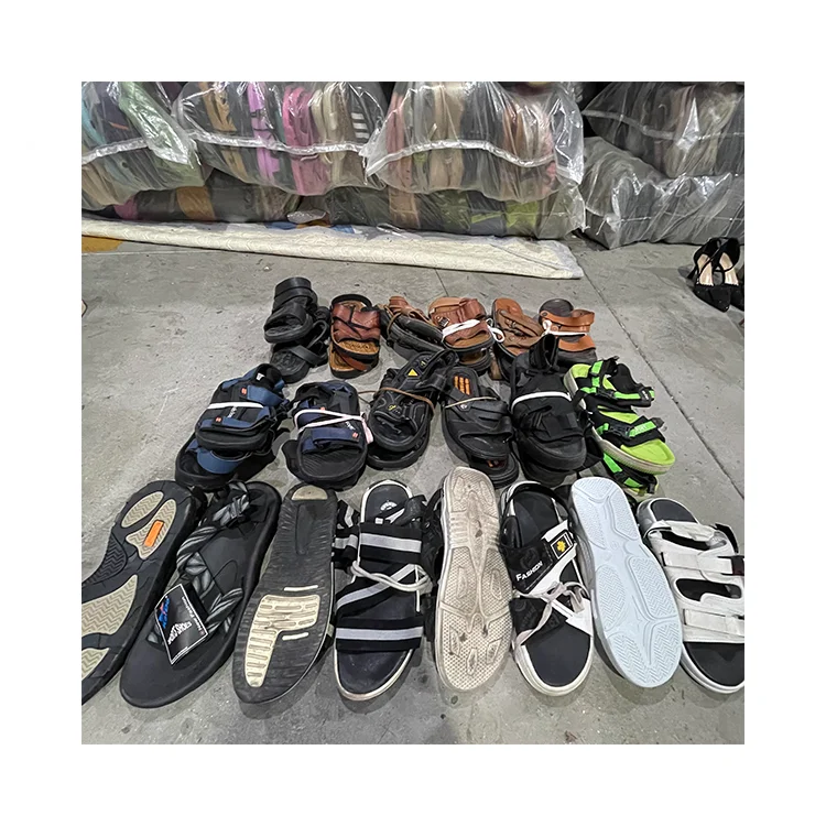 Fardos de sandalias usadas para hombre, sandalias de segunda mano, zapatos  usados, fardos de zapatos usados al por mayor