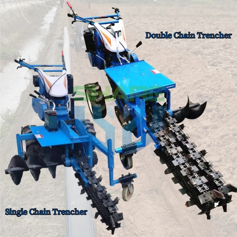 Trenching Machine Double Chain Trencher Digging Chain