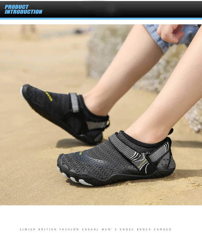 Children Anti Slip 5 Fingers Wading Shoes Beach Aqua Shoes Quick Dry Barefoot Upstream Surfing Slippers Hiking Water Shoes Kids