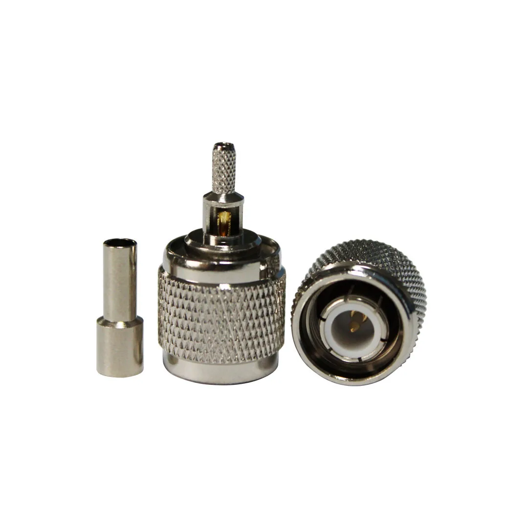 TNC-C-J1.5 High Performance Full Brass Coaxial Connector TNC Male Connector Crimp RG174 RG316 Cable