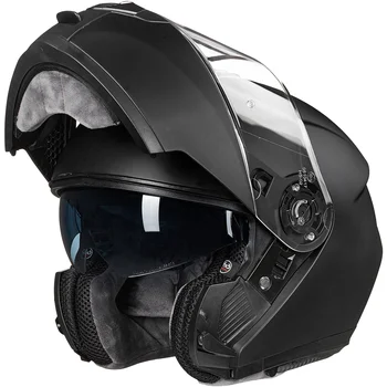 China Factory Supply High Quality ILM Motorcycle Dual Visor Flip up Modular Full Face Helmet DOT Model 159