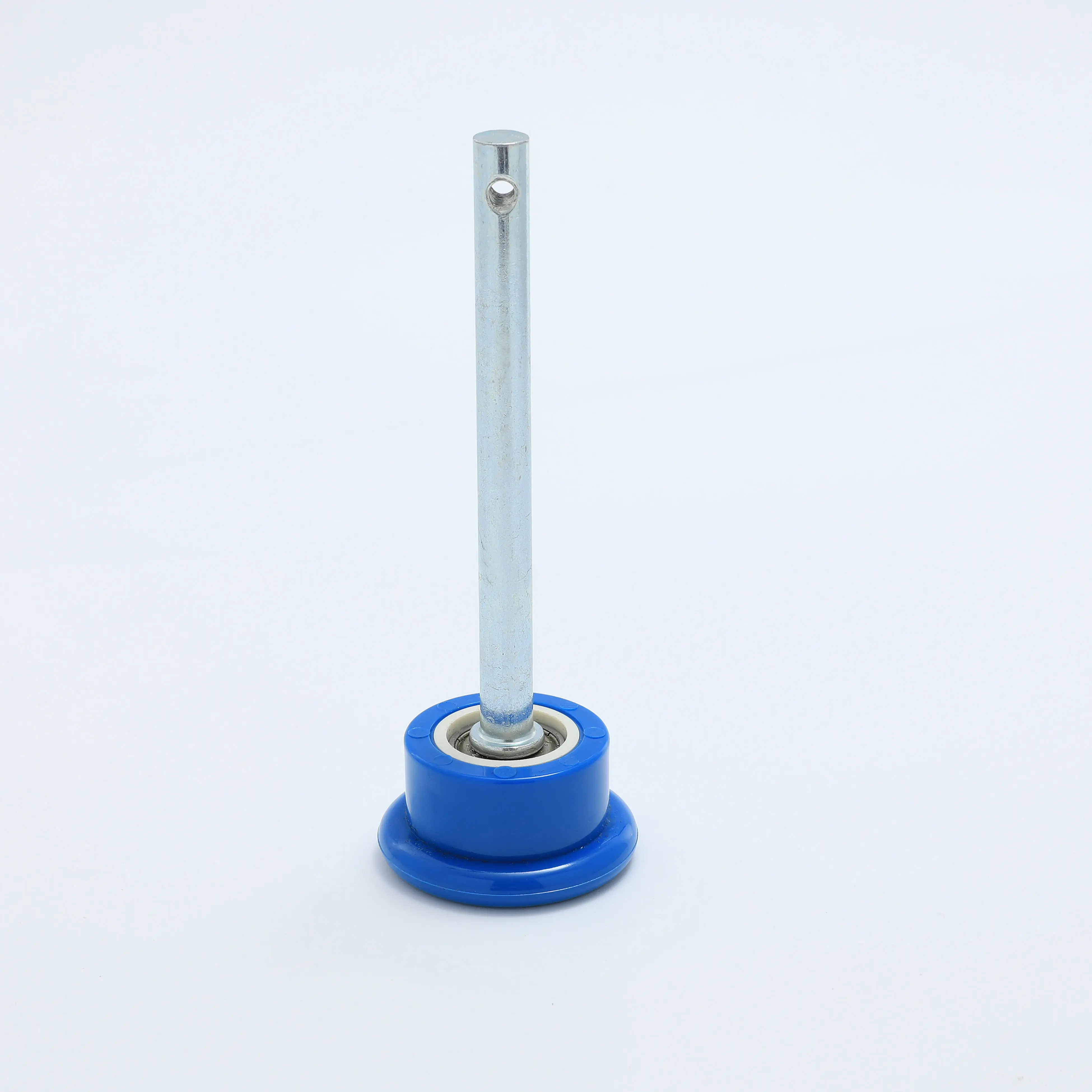 product 46120mm polyurethane blue wheels with 608z bearing quick flip door roller-3