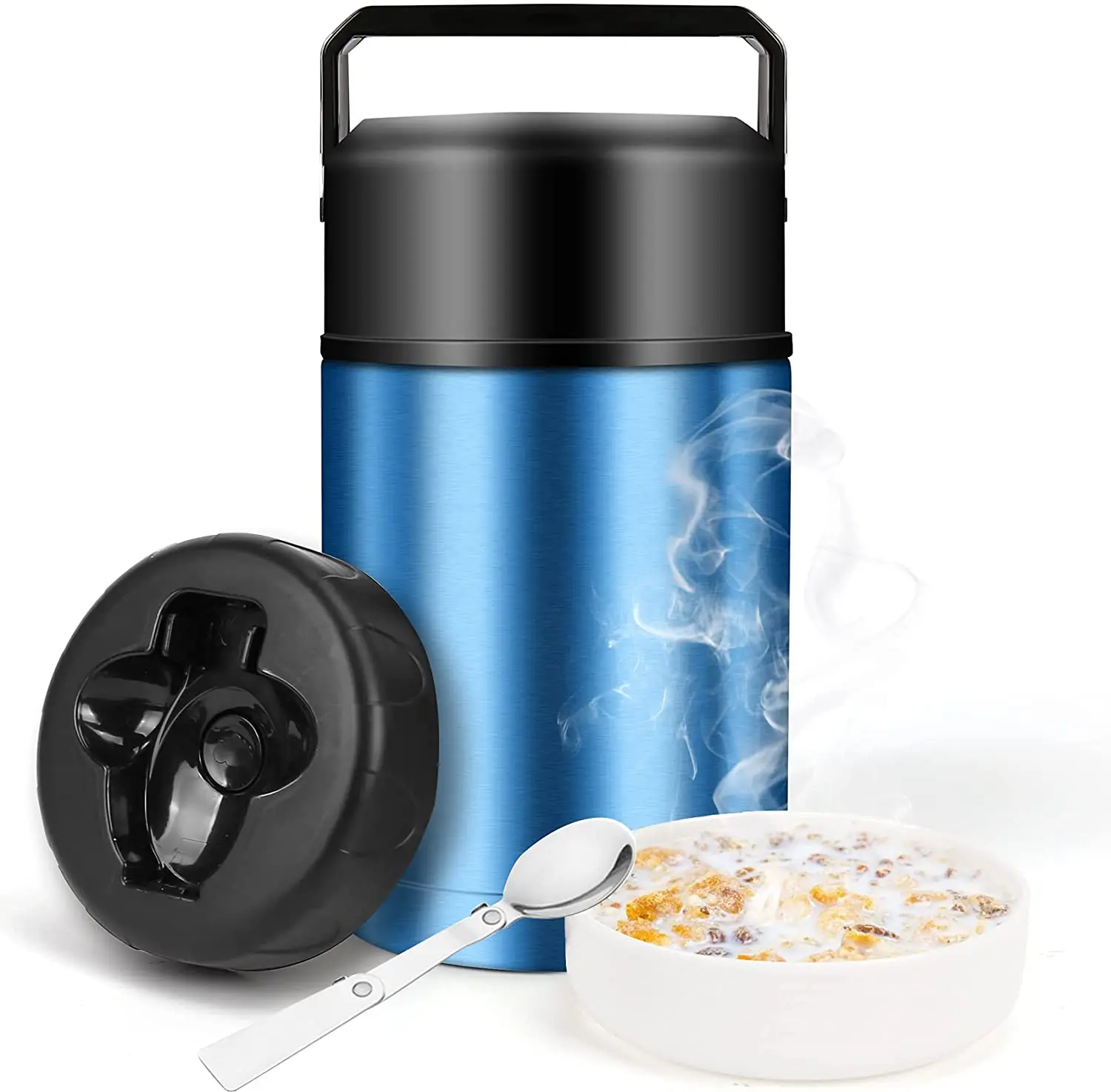 304 stainless steel thermos lunch box for hot food with containers 800ml  1000ml Vacuum Flasks Thermoses thermo mug thermocup