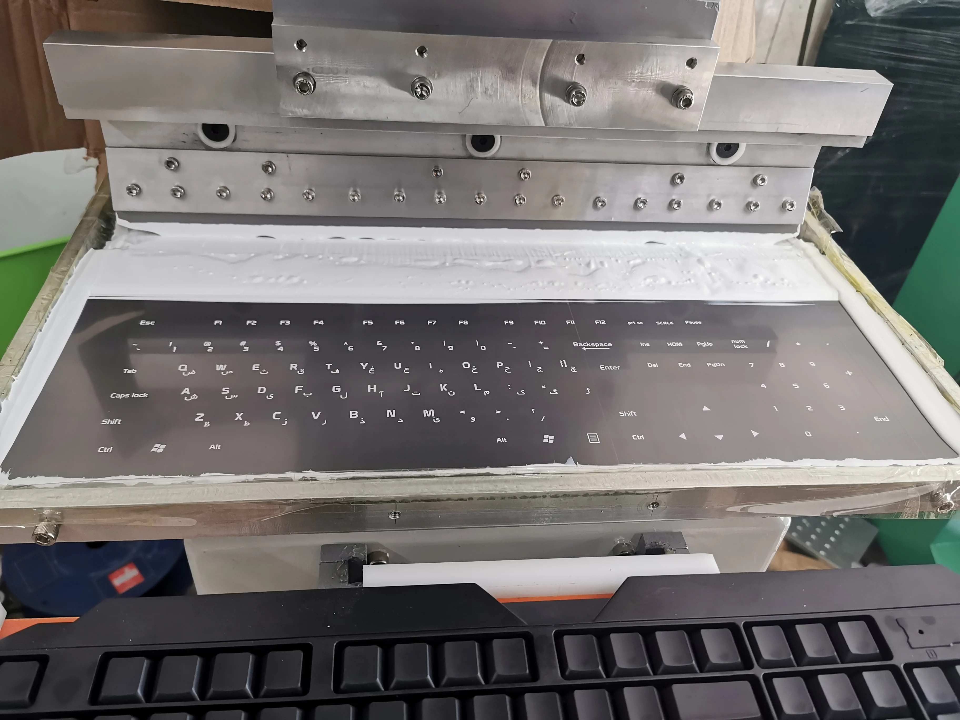 TPM Single Color Laptop Plastics Computer Keyboard Buttons Pad Printer Printing Machine