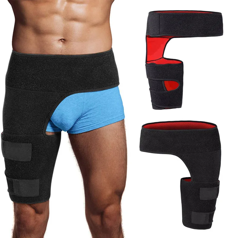 Soporte De Cadera Ciática - Envoltura De Ingle Para Aliviar El Dolor Manga De Comprión Del Muslo - Soporte Para Artritis Flexible De Cadera Para Músculos Tirados - AliExprs