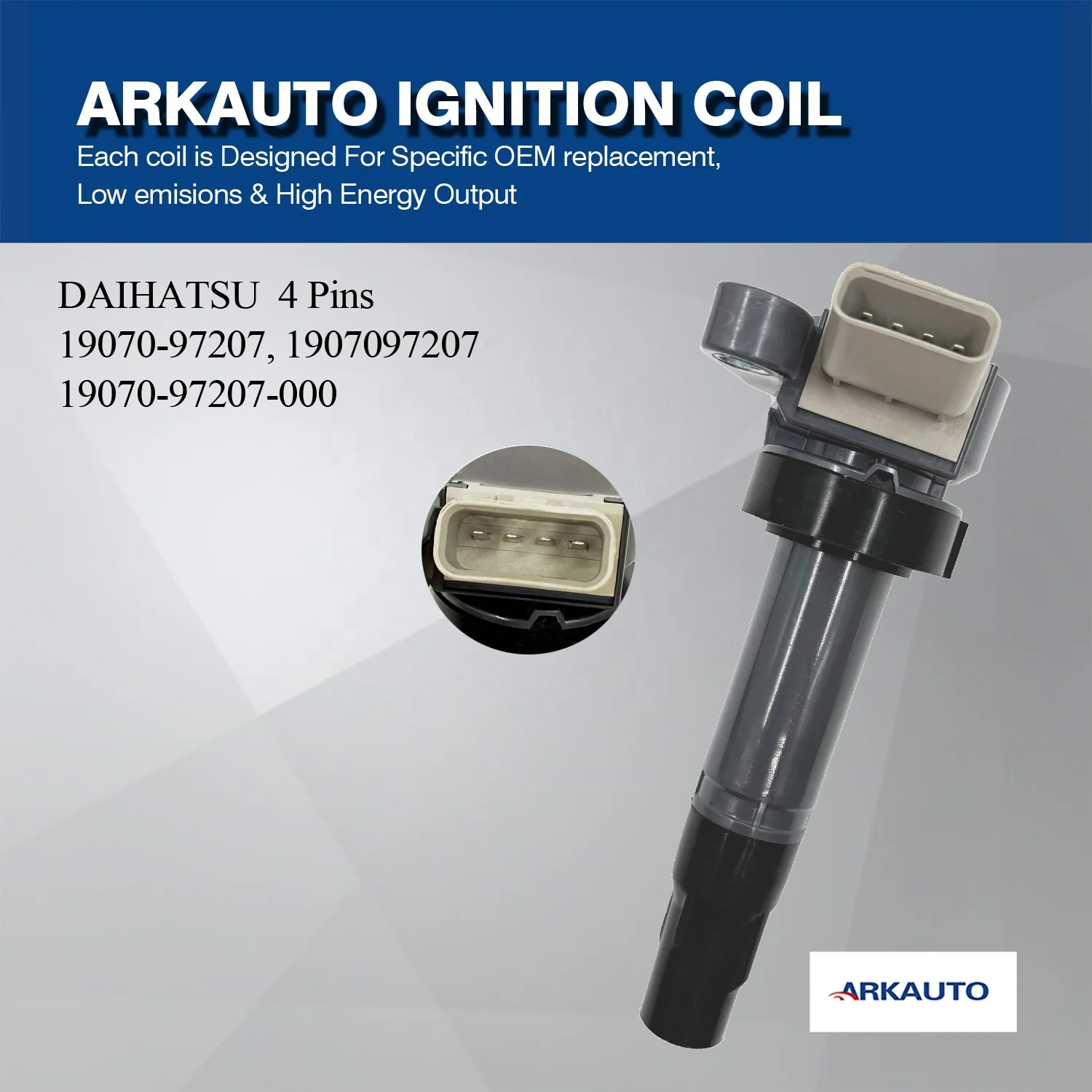 Bobina de Encendido ARKAUTO 1907097207 19070-97207 19070-97207-000