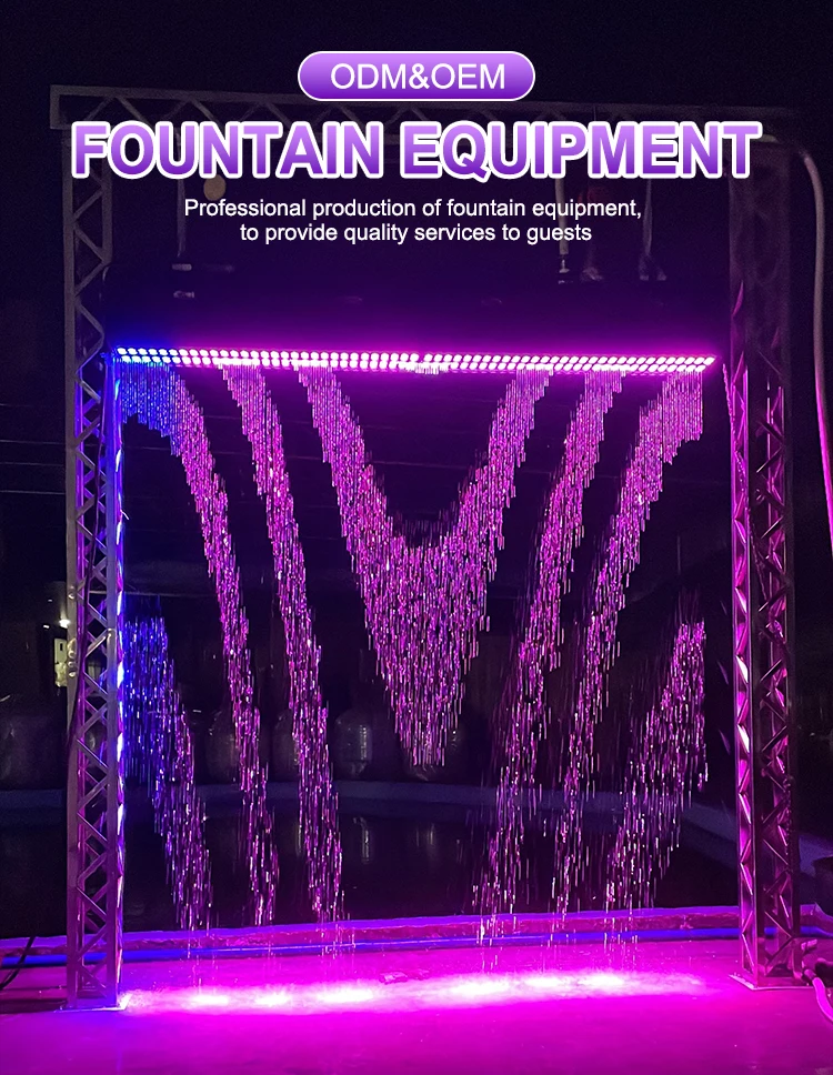 Outdoor Or Indoor Water Feature Display Screen Graphical Digital Water Curtain Fountains Buy