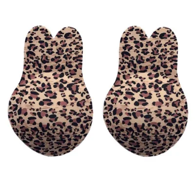 2 Pair Nackiy Women Lift Nipple Cover Backless Sticky Rabbit Bra Breast Lift Tape Strapless Adhesive Invisible Bra