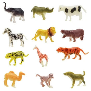 New 12 Mini animal models Farm toys Animal model for kids