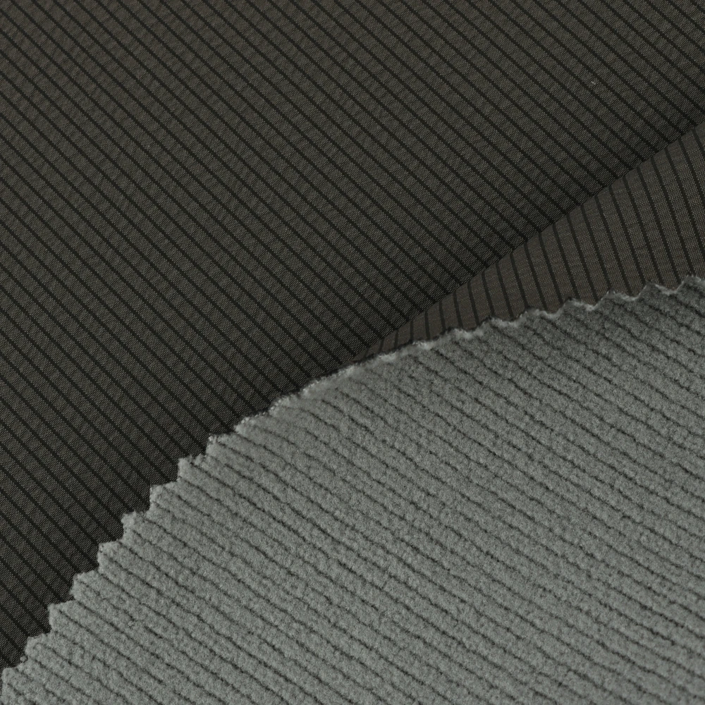 Recyle Windproof 75d Small Square Crinkle Fabric Laminate Tpu Bonded