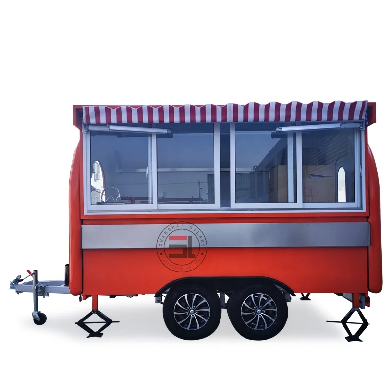 Food Cart Sale Europe Ice Cream Pizza Taco Truck Waffle House Halal Van Mobile Beer Bar supplier