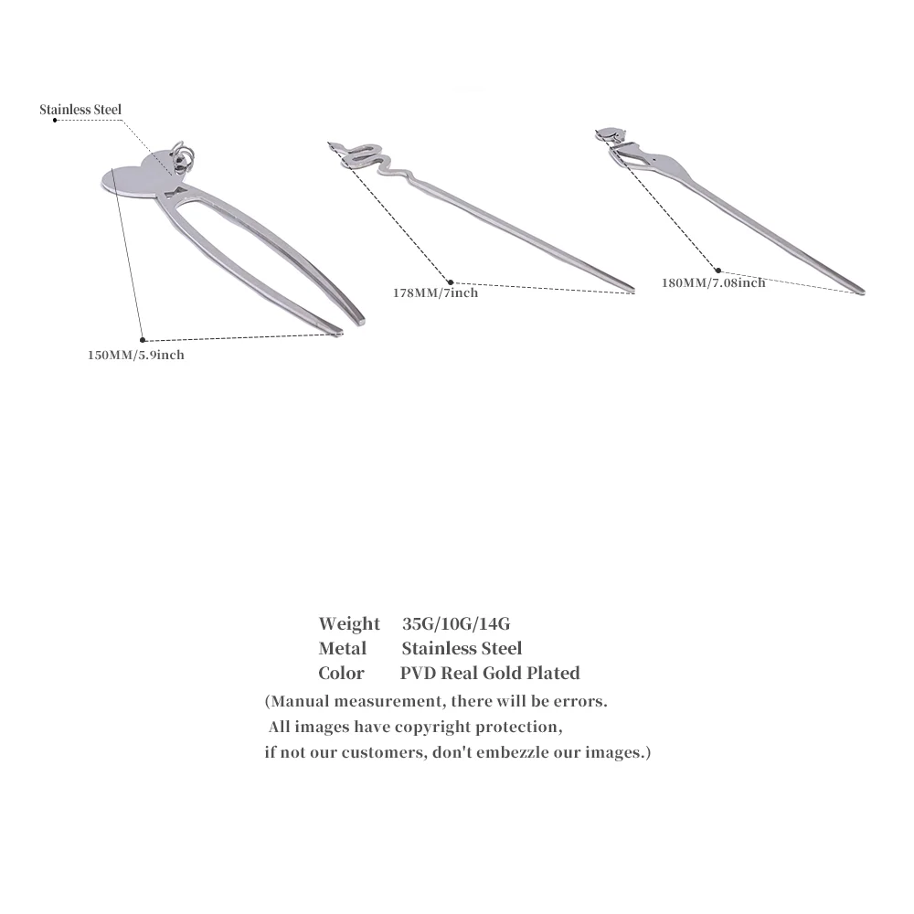 JINYOU 927 из нержавеющей стали 1 шт. змеиное сердце женские модные шпильки темпераментные индивидуальные головные уборы аксессуары ювелирные изделия для женщин