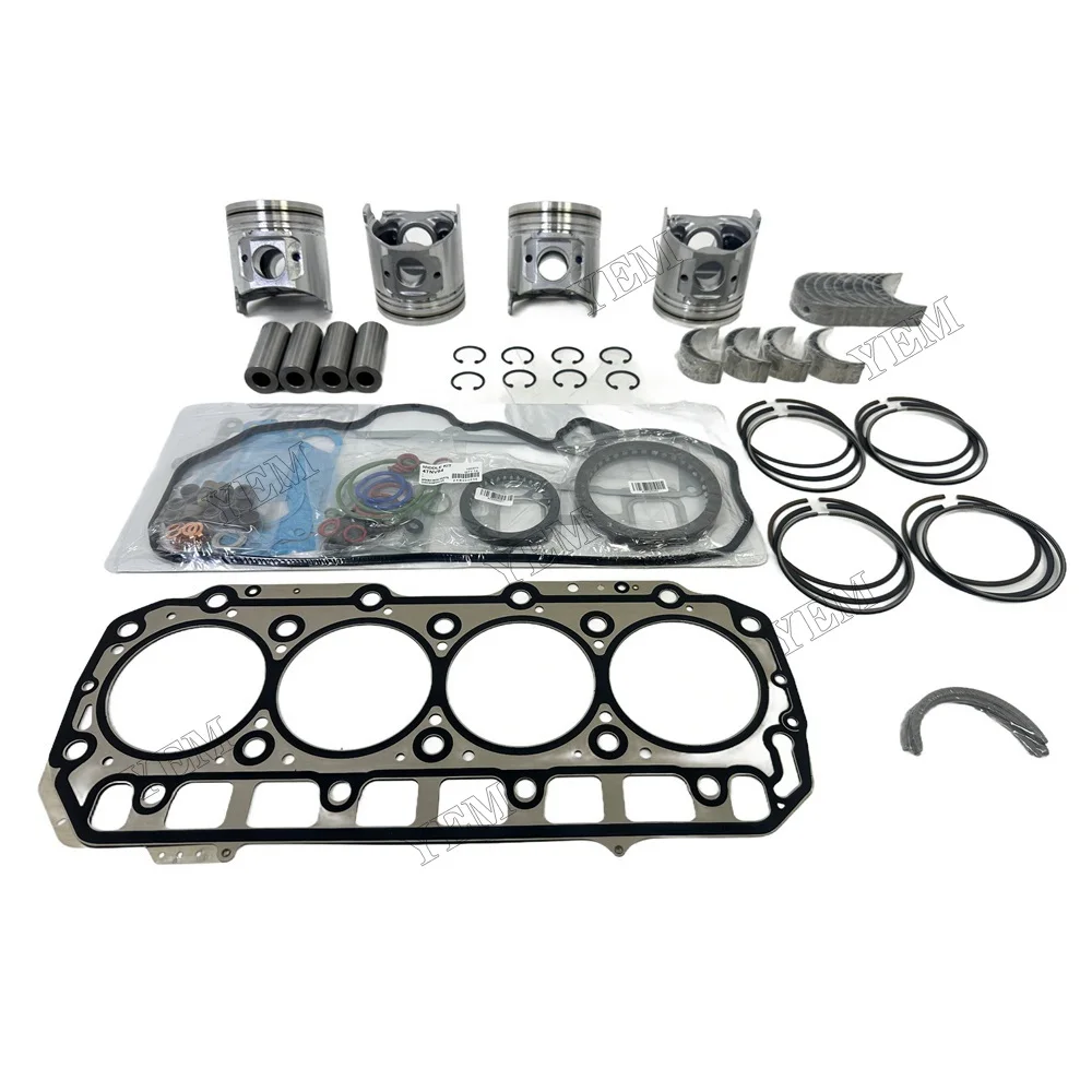 for Yanmar 4TNV98 4TNV98T Overhaul Re-ring Kit