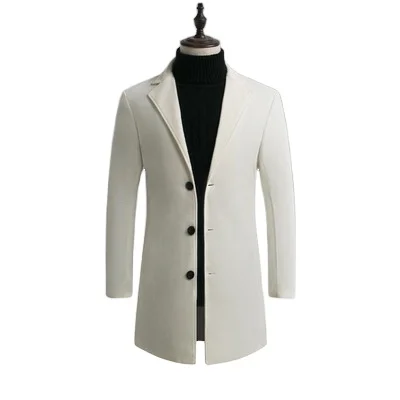 Thin Section Youth Popular Business Single-breasted Slim Solid Color Casual Men's Jacket_voghion.com