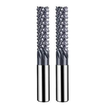 Milling Cutter PCB Tungsten Steel Coating Carbon Fiber Epoxy Board Carving Tool Grinding Head Alloy Rotary File Customization