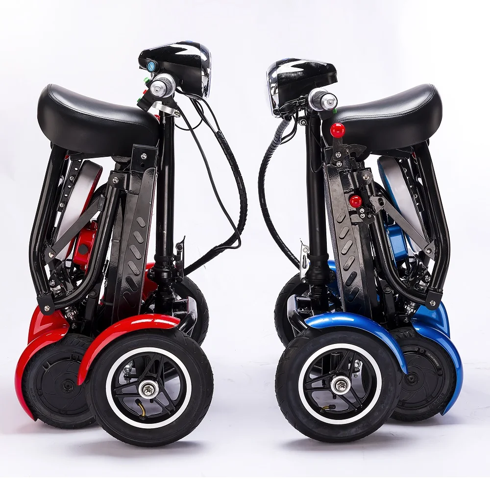 enhance  foldable perfect travel  transformer 4 wheel  electric folding mobility scooter convenient for elderly travel