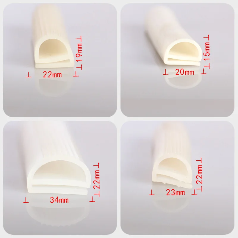 High Temperature E Shape Gasket Silicone Oven Door Rubber Seal