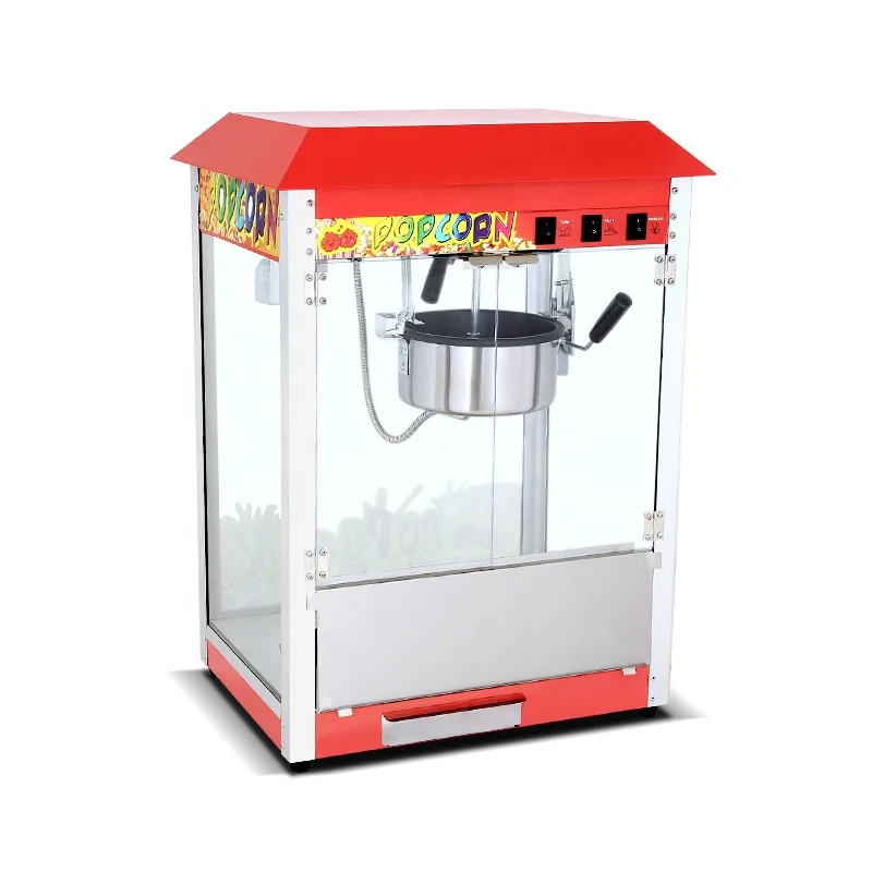 High Quality Automatic Popcorn Maker Machine with Cart Wholesale Bakery Application New Condition Core Motor Component Made Corn