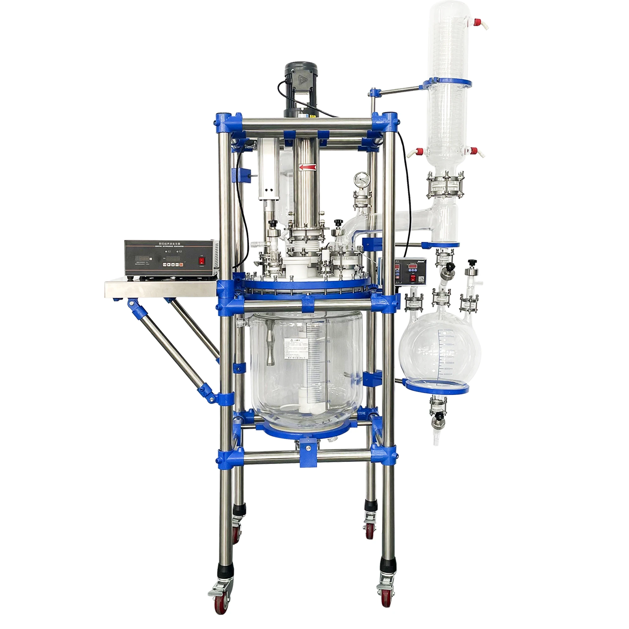 lab chemical jacketed glass reactor vessel for laboratory use factory