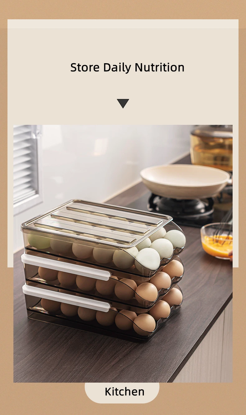 New Pet 18 Grids Drawer Automatic Scrolling Egg Holder Multilayer