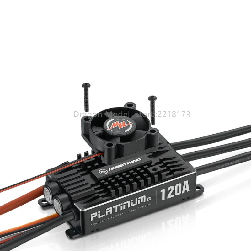 Hobbywing Platinum 120A V4 ESC Brushless 3-6S Electronic Speed Controller  for Fixed Wing Multi-rotor 500-550 class Helicopter