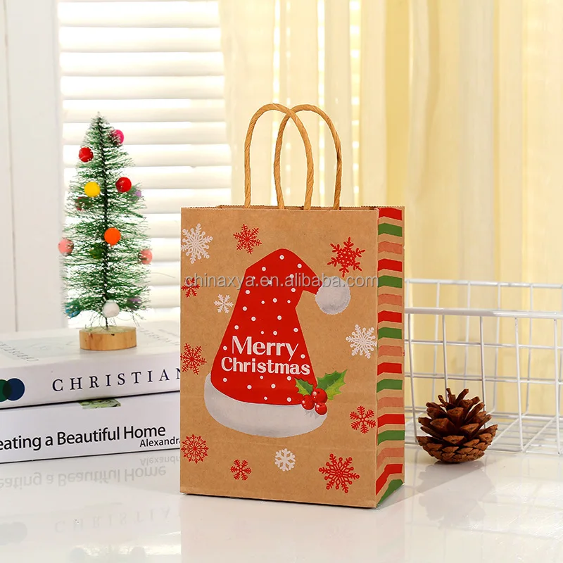 Retro art kraft paper gift packaging bag  full color portable bag milk tea baking and packaging bag supplier