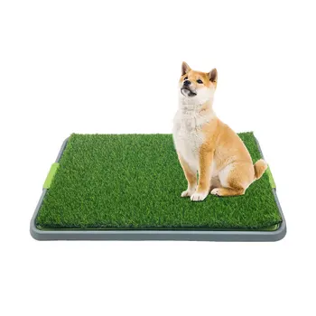 asy Clean Dog Toilet Training Plastic Grass Mat Portable Indoor Outdoor Dog Potty