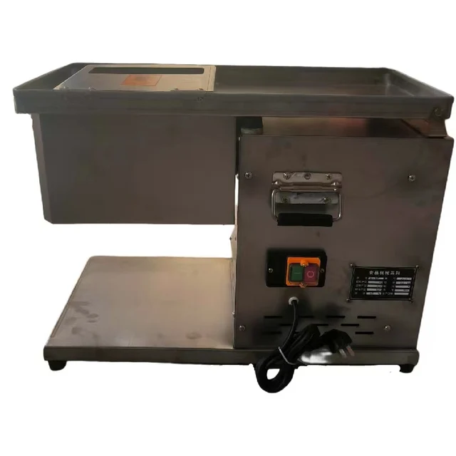 2023 New Stainless Steel Motor Driven Low Consumption and High Efficiency Household Commercial Desktop Meat Cutter