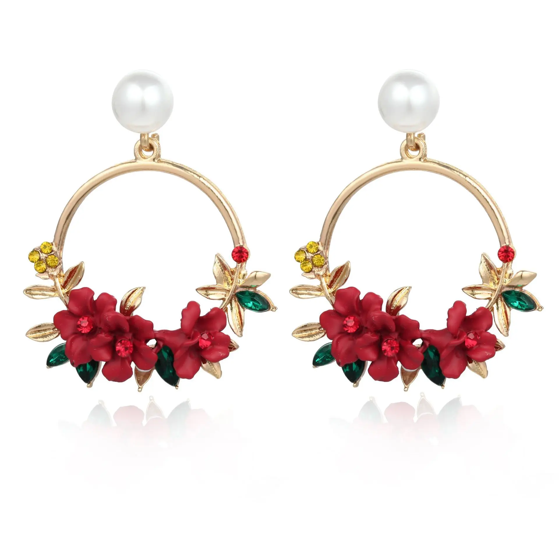 Cherry Blossom Earrings Flower Earrings Long Earrings Cute -  in 2023