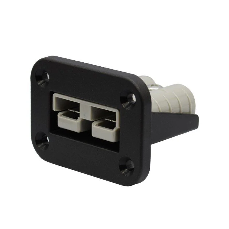Panel Mount with Battery Connectors Plugs 50A Heavy Duty Plugs Single Flush Mount Housing