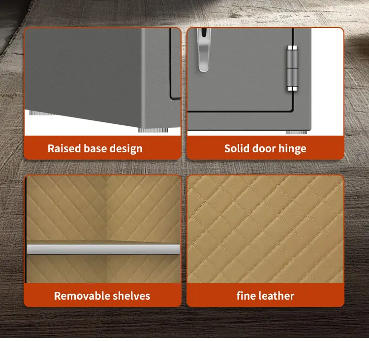 CEQSAFE Steel Digital Safe Heavy-Duty Fireproof Safe Box with Password and Thickened Household Mechanical Lock manufacture