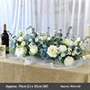Blue and white