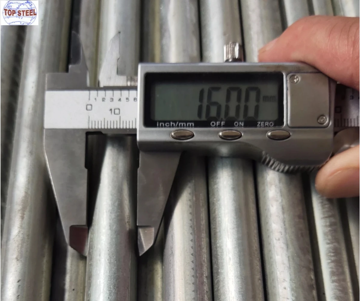 High Quality Hot Rolled/Cold Drawn Carbon Steel Iron Plain Solid Round Bar/Rod Galvanized Steel Round Rod Price Per Meter