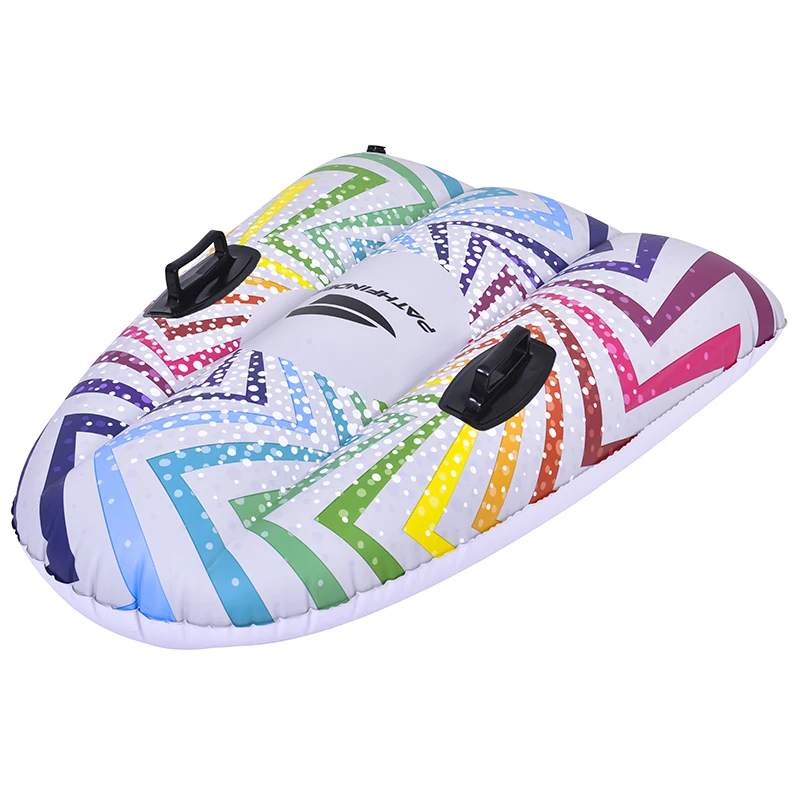 Оптовая продажа от производителя, безопасное Надувное плавательное кольцо из ПВХ, лыжное кольцо, синяя надувная трубка для снега, надувные сани для снега