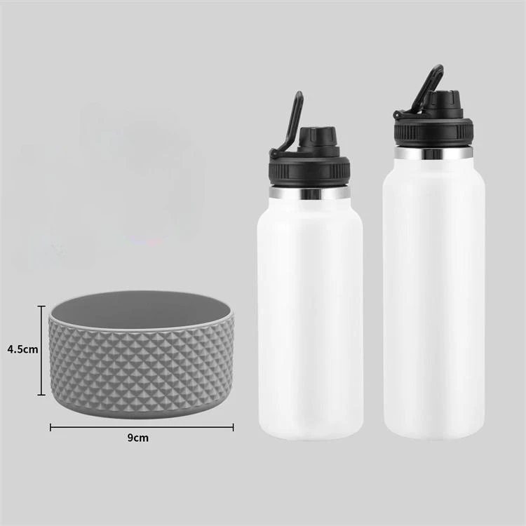 Protective Diamond Texture Silicone Boot Compatible  Tumbler 40oz Water Bottle Hydre Dipped Printing Sleeve Cover