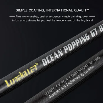 CHEERY Lurekiller FUJI Parts Deep Sea Popping Fishing Boat Rod Straight Butt High Carbon Tuna GT Trolling Fishing Rod – Trolling Lure – view 4