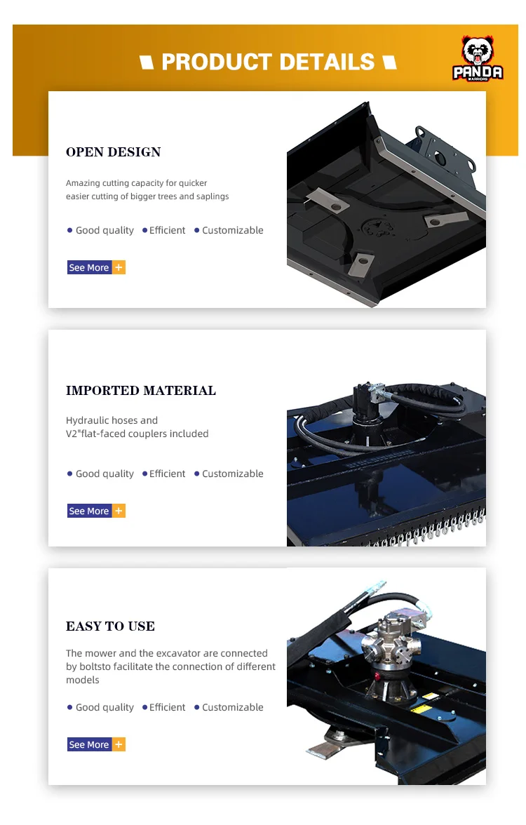 Hydraulic Brush Cutter For Mini Excavator Brush Trimmer Buy Brush