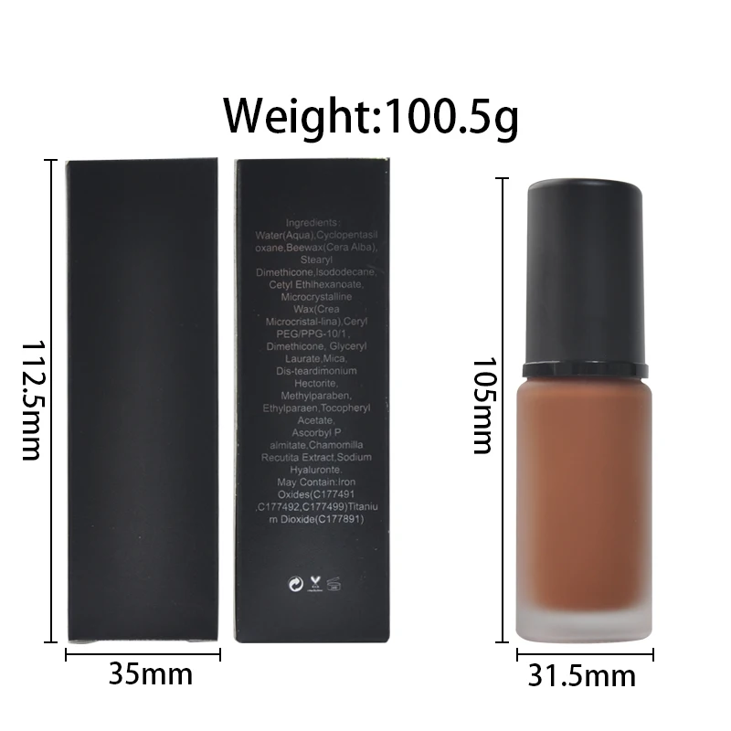 High Quality Liquid Foundation Private Label Velvet Matte Foundation