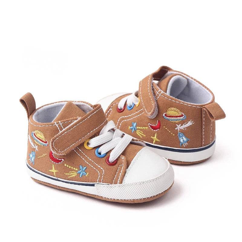 Directly Factory Wholesale Canvas Baby Toddler Infant Sneakers Shoes Newborn Baby Shoes for Boys details
