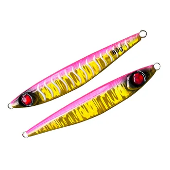 CHEERY Sea Fishing Stainless Steel Iron Plate Bait Lure Night-Luminous Slow-Rolling Double Hooks Reinforced Three-Prong Hook – Hooks – view 3