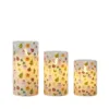 Ensemble de trois lampes à bouche plate avec télécommande