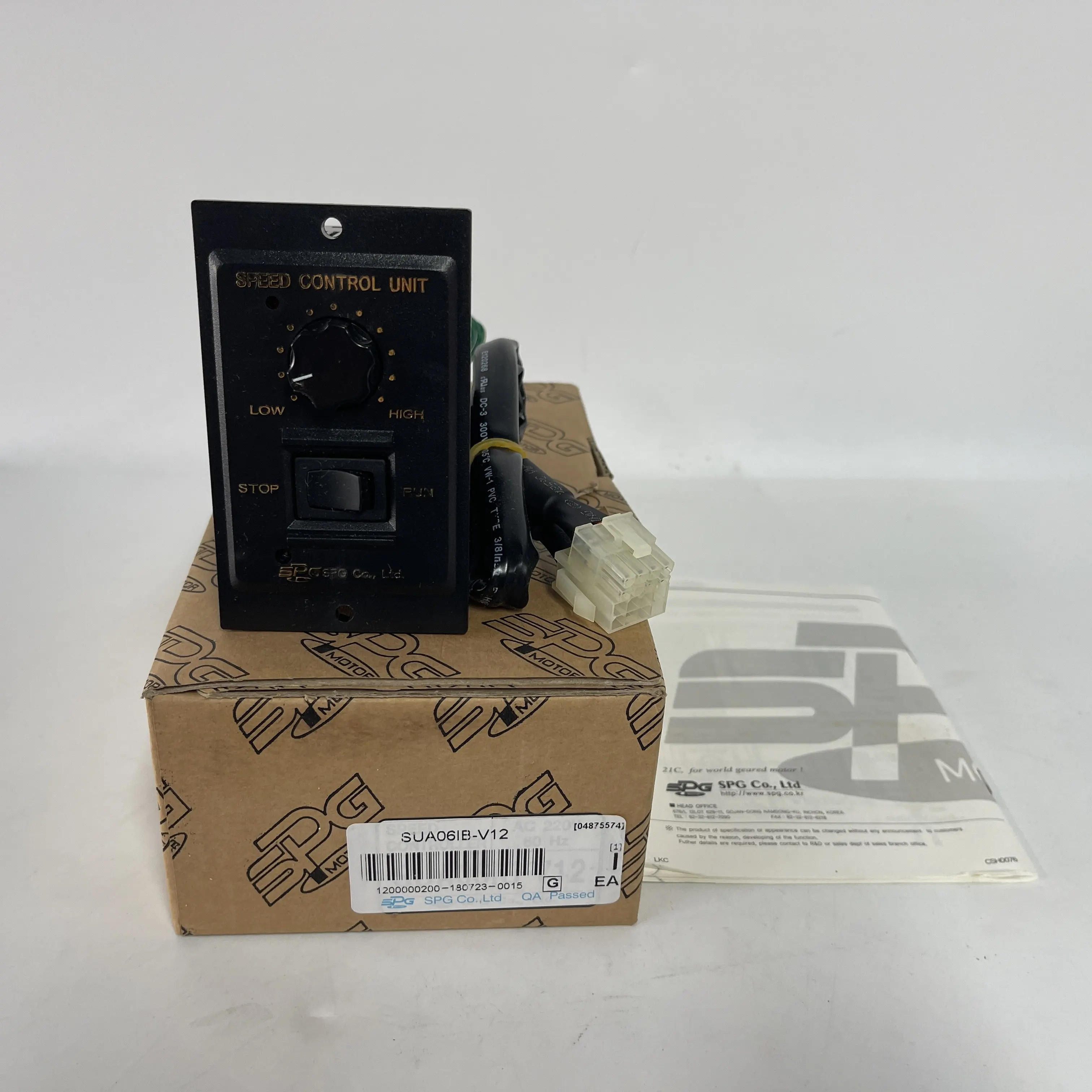 SPG Speed Control Unit SUA06IB-V12 SPG Speed Control Unit SUA06IB-V12